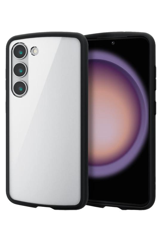 乐天商城 - エレコム Galaxy S23 (SC-51D / SCG19) ケース ハイブリッド カバー 耐衝撃 衝撃吸収 軽量 薄型 スリム カメラ周り保護 ストラップホール付 背面クリア TOUGH SLIM LITE