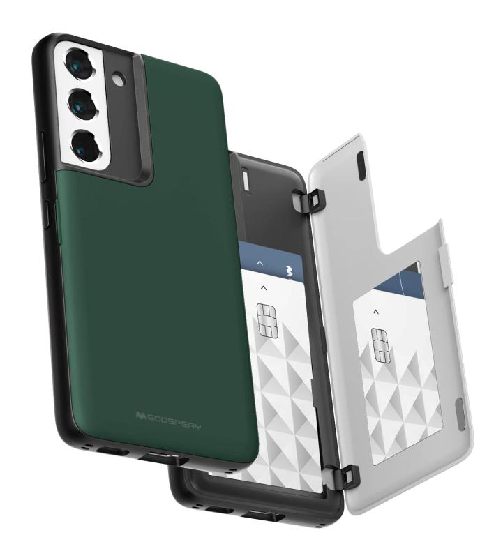 乐天商城 - Goospery Galaxy S22 用 ケース 背面 カード 収納 マグネット式 バンパー バンパー カバー 6.7 インチ、Galaxy S22 ケース カード収納 背面 ケース 6枚 カード入れ カバ―
