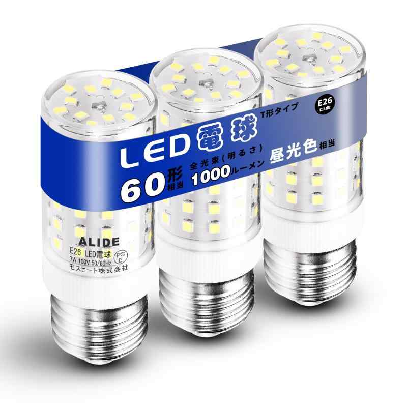 乐天商城 - LED電球 E26口金 T形タイプ 60W 100W形相当 E26 LED電球