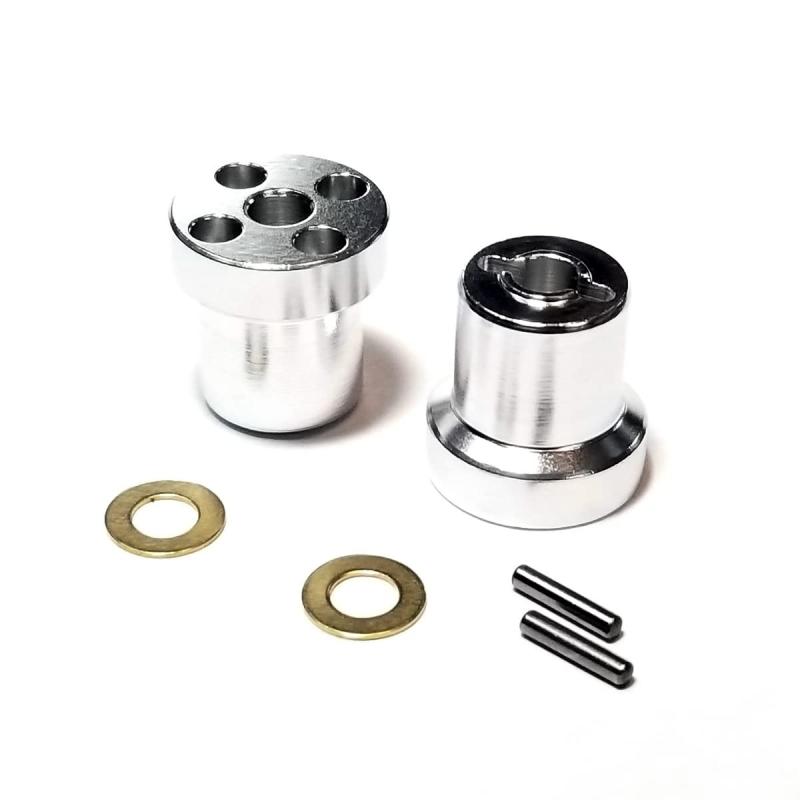 KF RC OPパーツ アルミホイールハブアダプター タミヤ ワイルドワンオフローダーBLOCKHEAD MOTORS/グラスホッパー II用 2個セット