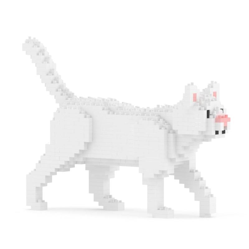 JEKCA ジェッカブロック 白猫 (ミニ) 01S ST19CM06
