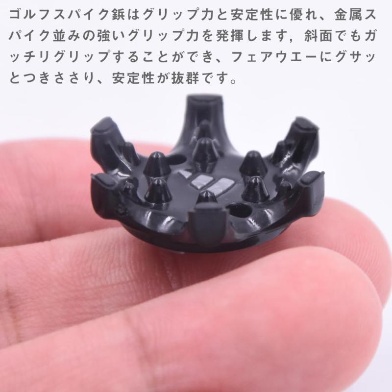 コマンドのYANYULI ゴルフシューズ靴鋲 交換用 スパイク鋲 ソフトスパイク 20個入 滑り止め 固定 衝撃吸収 簡単脱着 付け替え ゴルフシューズ用｜アングル3