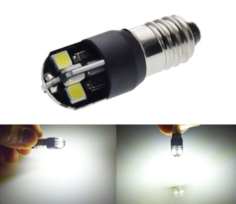 乐天商城 - 8LED 豆球 極白光 6V 2w-2.4W E10 フラッシュライト 自転車ACダイナモ用