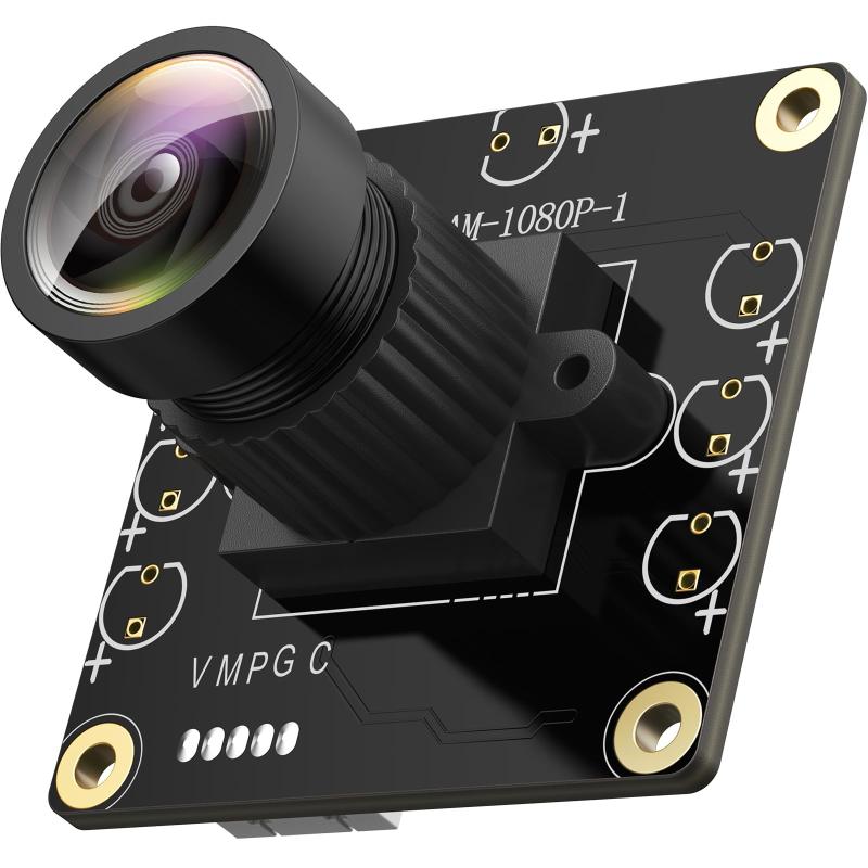 InnoMaker 1080P USB2.0 UVCカメラ、130°広角レンズ、PC、Raspberry Pi、Jetson Nano、SBC対応のプラグアンドプレイ。Windows、Linux、Android、Mac OSをサポート。