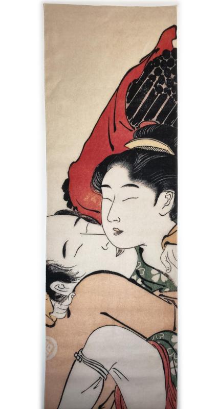 古今東西 浮世絵 春画 手ぬぐい 袖の巻 その1 鳥居清長