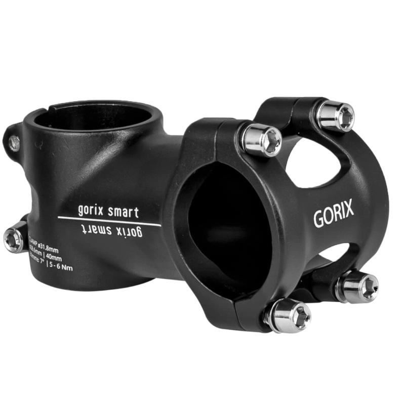 GORIX(ゴリックス) スマート軽量 ステム GX-smart マットブラック 31.8mm ロードバイク おしゃれ 自転車用ステム