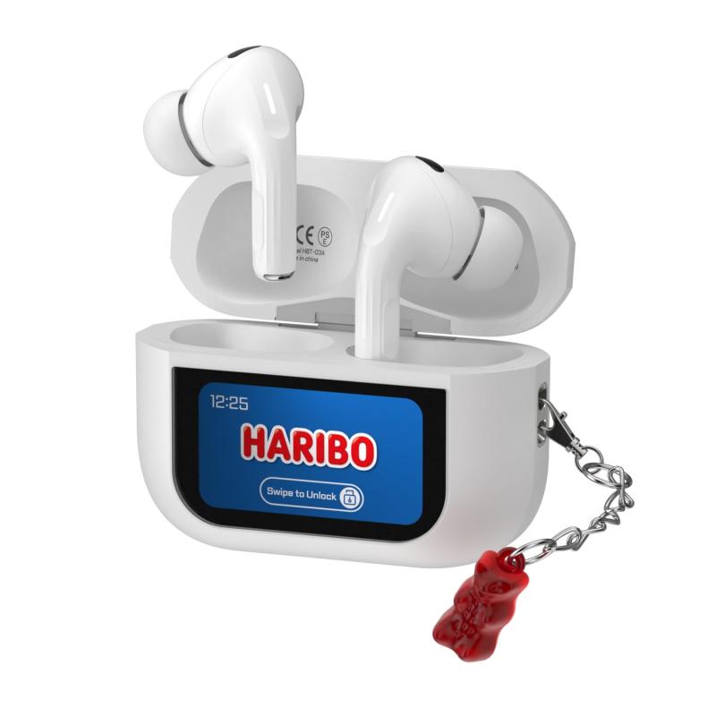 Haribo ノイズキャンセリングイヤホン Bluetooth 5.4 13mm ダイナミックドライバー、スクリーンタッチ対応、IPX4、防水、グミベアデザイン command-10028514 コマンド サンプル画像2