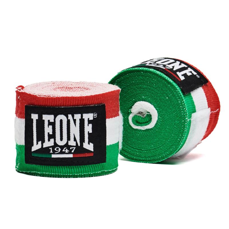 LEONE 1947 ボクシング バンテージ  伸縮タイプ 面ファスナー留め イタリアンフラッグ