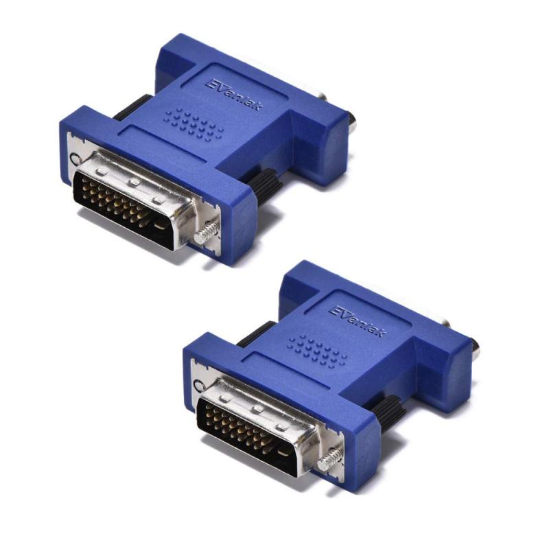 乐天商城 - EVanlak DVI edid エミュレーターパススルー、ディスプレイエミュレーター (デスクトップの再配置なしでモニター) KVMスイッチ/ビデオスプリッターとエクステンダーで使用 -2560X1600@60Hz 2パック