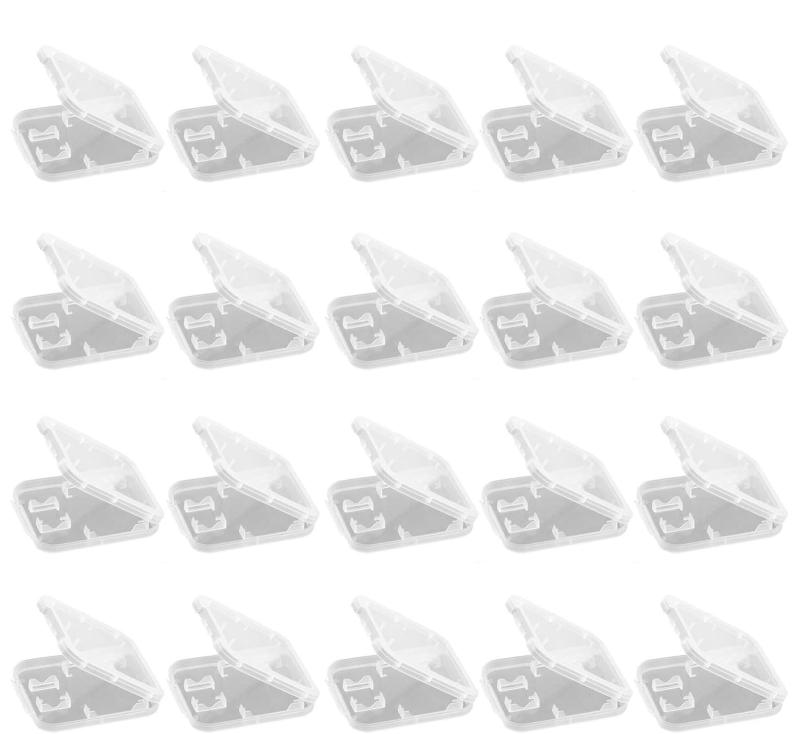 乐天商城 - [ALLVD] SDカードケース収納20個セット透明でシンプル紛失防止のための保管整理ほこり防止収納/整理/保管用デジタルカメラ付きスマートフォンSD microSD持ち運びに便利な透明色