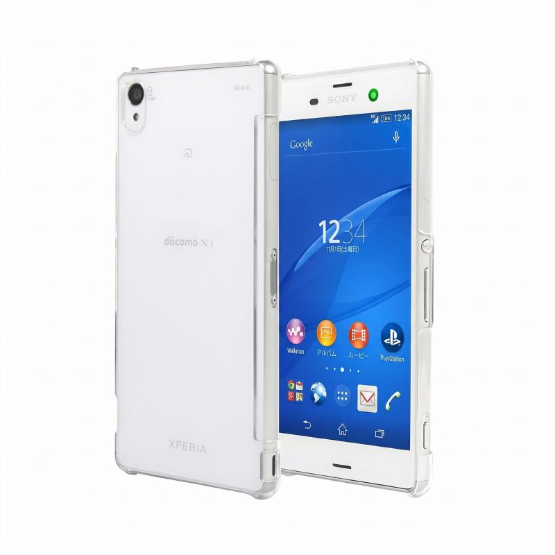 Provare XPERIA 互換品 Z3 SO-01G SOL26 401SO ケース 透明 耐衝撃 軽量 カバー