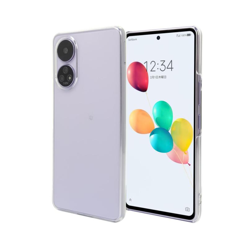 あんしんファミリースマホ A303ZT ハードケース スマホケース クリア カバー 耐衝撃 薄型 耐熱性 シンプル 高光沢 軽量 ハード ポリカーボネート ストラップホール付 