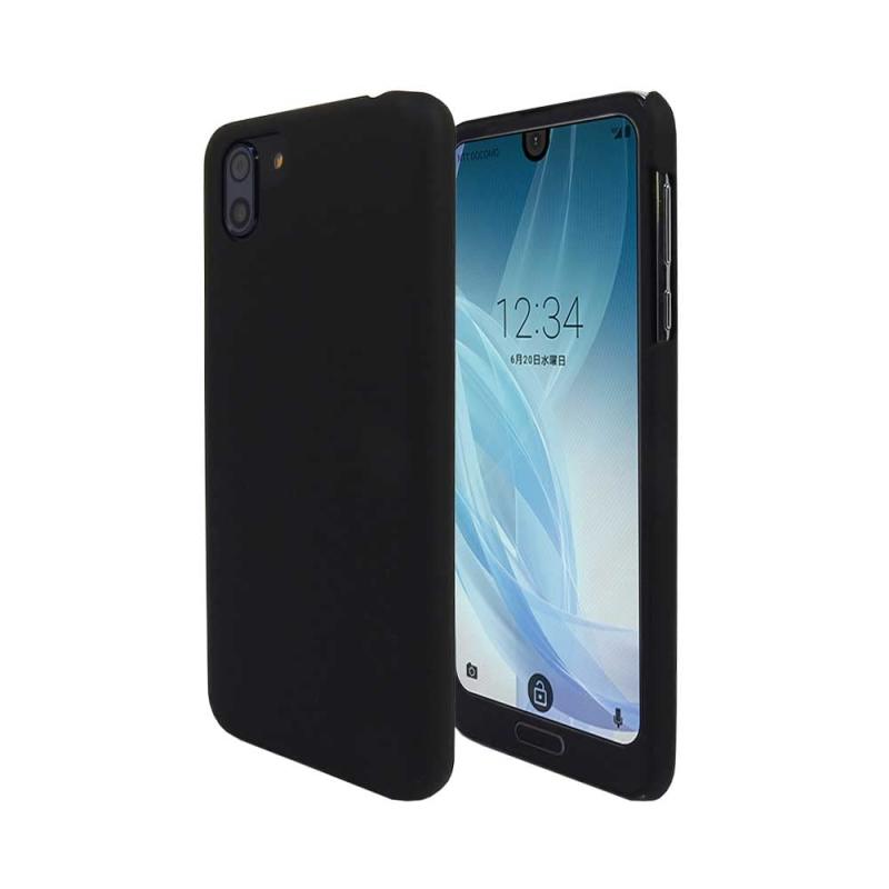 Provare AQUOS R2 SH-03K SHV42 706SH ケース 透明 耐衝撃 軽量 カバー マットブラック