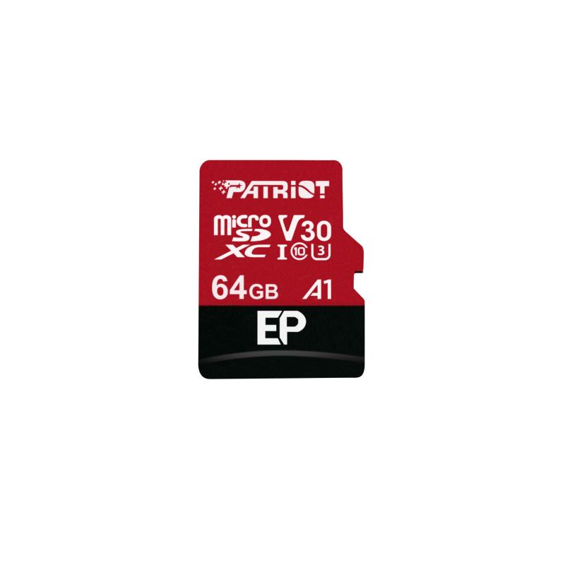 Patriot Memory MicroSD A1 V30 64GB Android Smartphone &amp; Tablet Optimized Full HD &amp; 4K PEF64GEP31MCX