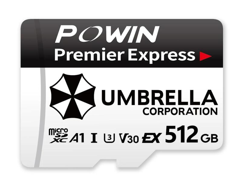 POWIN 『バイオハザード レクイエム』 microSD EXPRESS カード 512GB Nintendo Switch 2対応 最大読込900MB/s 書込720MB/s ライフタイム A1 V30 U3 C10 UHS-I (512, GB)