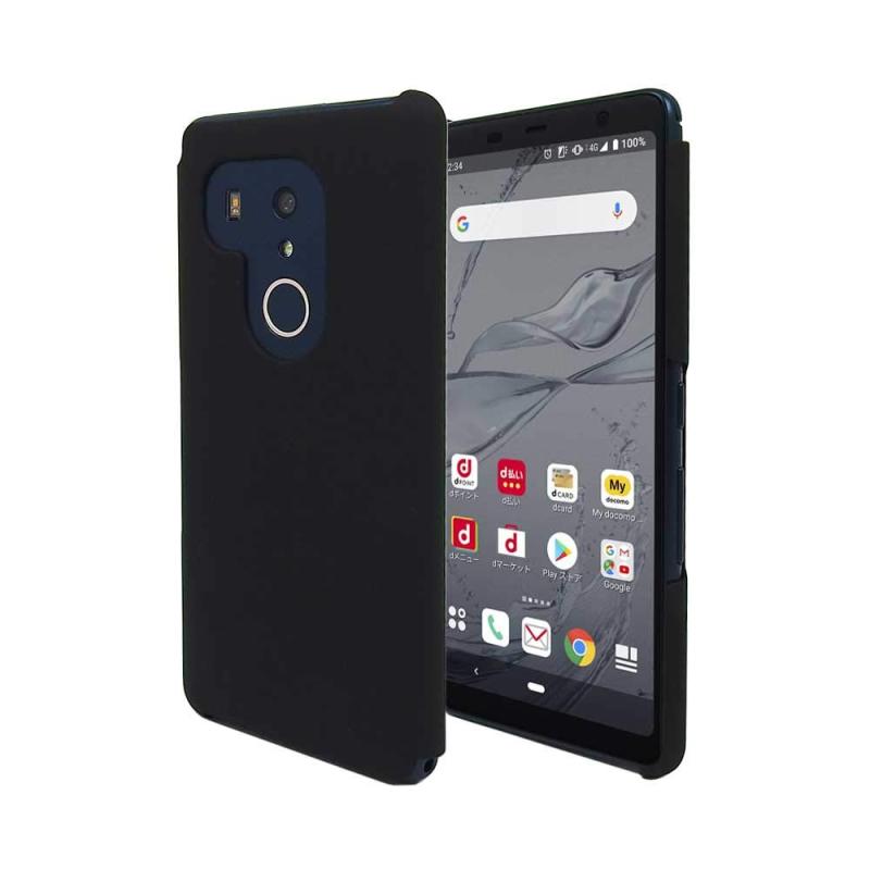 arrows Be 3 スマホケース F-02L スマホケース ブラック カバー 耐衝撃 薄型 耐熱性 シンプル 高光沢 軽量 ハード マットブラック  (arrows Be 3, マットブラック)