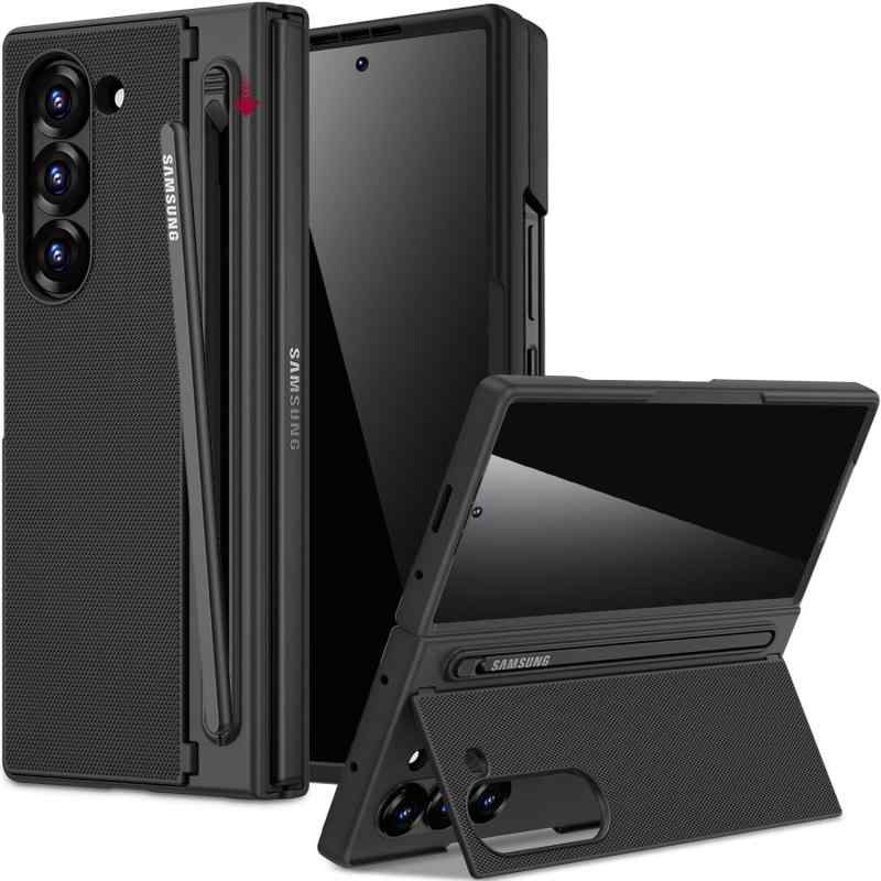 Miimall 対応 Galaxy Z Fold 6ケース S ペン収納 キックスタンド 磁気ヒンジ保護 ギャラクシーZ フォールド6 スマホカバー ガラスフィルム 覗き見防止 軽薄 耐衝撃 衝撃吸収 ワイヤレス充電 全身保
