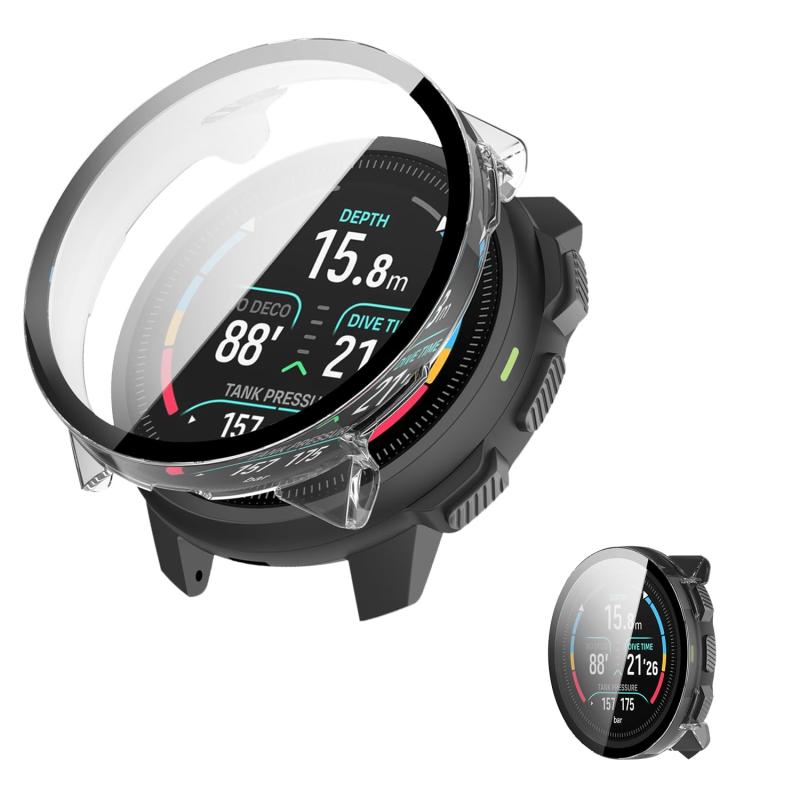 Case Cover for SUUNTO Nautic S 【NOUKAJU】 For SUUNTO Nautic S Smartwatch Case Screen Protector Full Protection Ultra-thin Easy Installation Shockproof High Transparency Impact Absorption Dustproof (Clear)