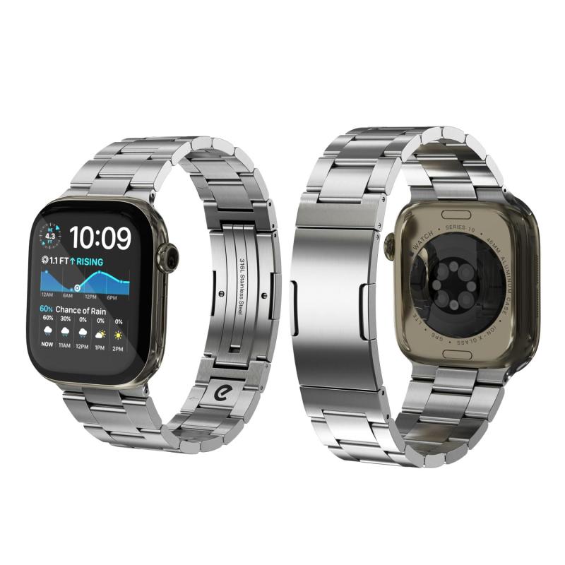 Keybudz Apple Watch 用 バンド Spectra 49mm 46mm 45mm 44mm 42mm  [ 316Lステンレス採用 傷に強いDLCコーティング 工具不要でサイ
