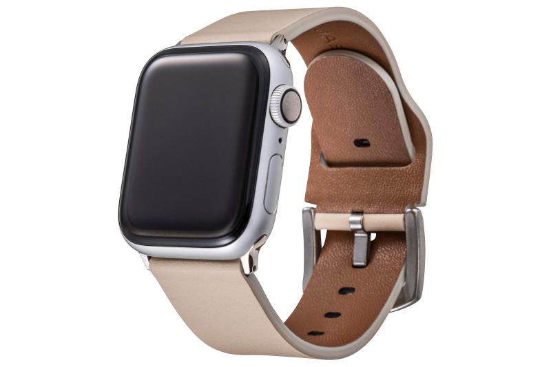  Apple Watch バンド アイボリー 本革レザー コンパチブル ビジネススタイル アップルウォッチバンド apple watch series6/SE/5/4/3/2/1 (45・44・42mm) 手首周り 約155〜195mm