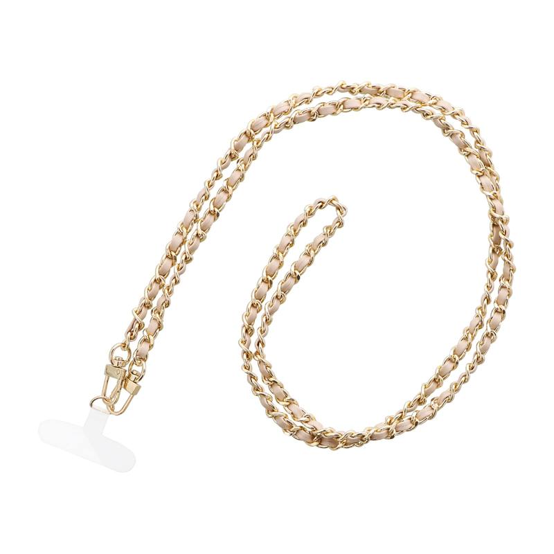  ショルダーストラップ SHOULTY MULTI STRAP 編み込みチェーンタイプ アイボリー LN-MSS06IV
