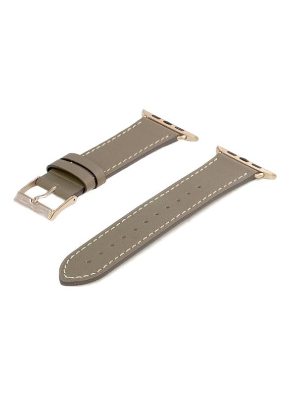 compatible with Apple Watch アップルウォッチ用 バンド ベルト 牛革フラットベルト クロカラント KUROCURRANT 44mm 45mm 46mm 49mm用 Series11/10/9/8/7/6/5/4/3/2/1/S
