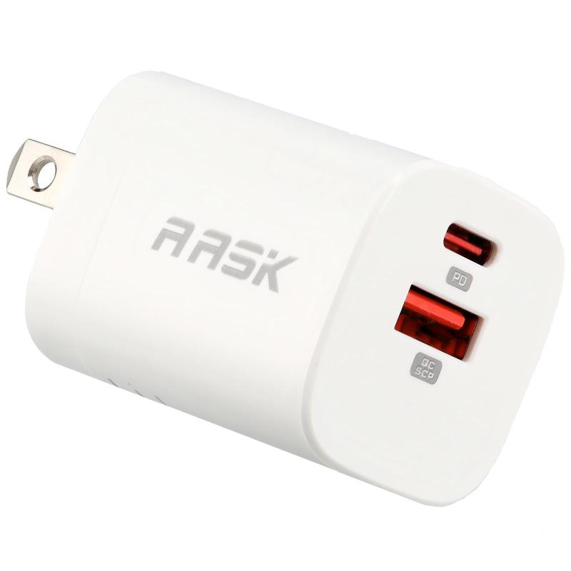 33W 充電器 Type-C/超ミニ/超軽量/2台同時充電/USB-C/USB-A/安全/低温/急速充電器/折り畳み式 GaNV/2ポート /携帯充電器/火花なし/スマホ/出張・旅行/PD3.0/QC3.0/PPS/SCP規格/PSE認証済/MacBoo