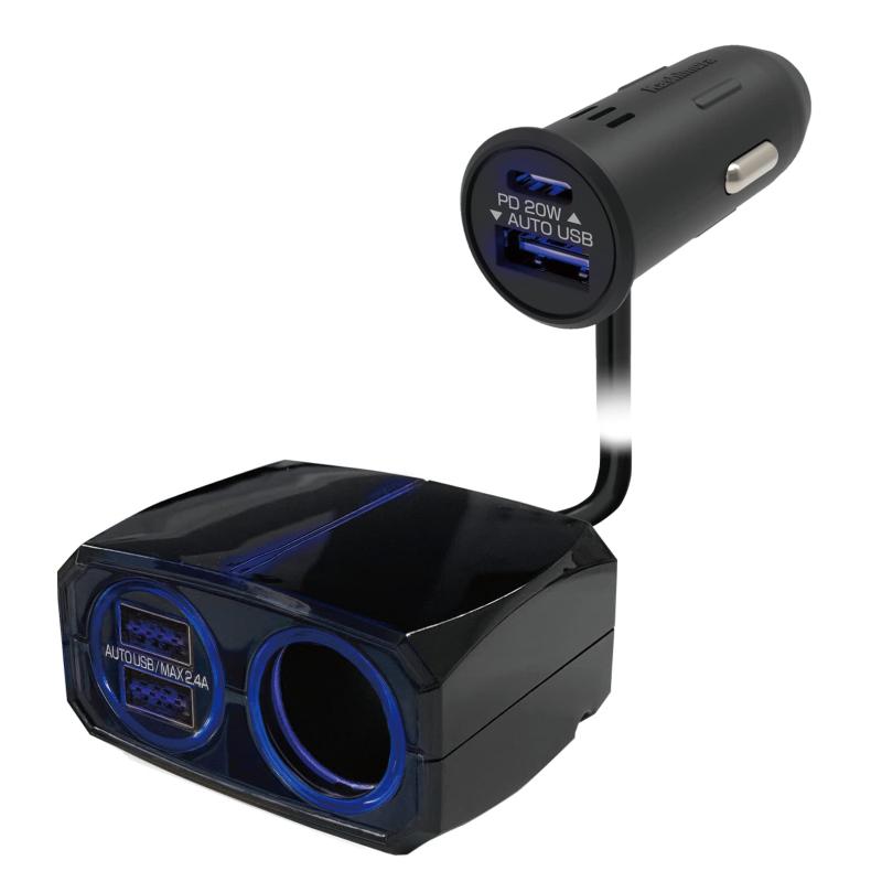 カシムラ(Kashimura) プラグ部がUSB PD/急速充電に対応したセパレートソケット NKX-229