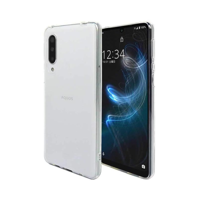AQUOS zero5G basic SHG02 スマホケース クリア カバー 耐衝撃 薄型 耐熱性 シンプル 高光沢 軽量 ストラップホール付 
