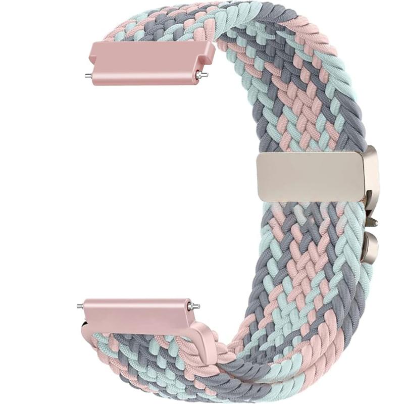  ナイロン編み腕時計バンド 18mm 20mm 22mm用 伸縮性バンド 交換用クイックリリース 女性と男性用