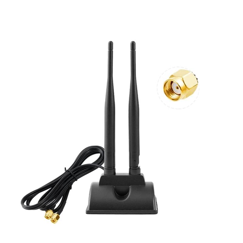 POBADY WiFiアンテナ 2.4G/5G デュアル周波数 RP SMAアンテナ 3