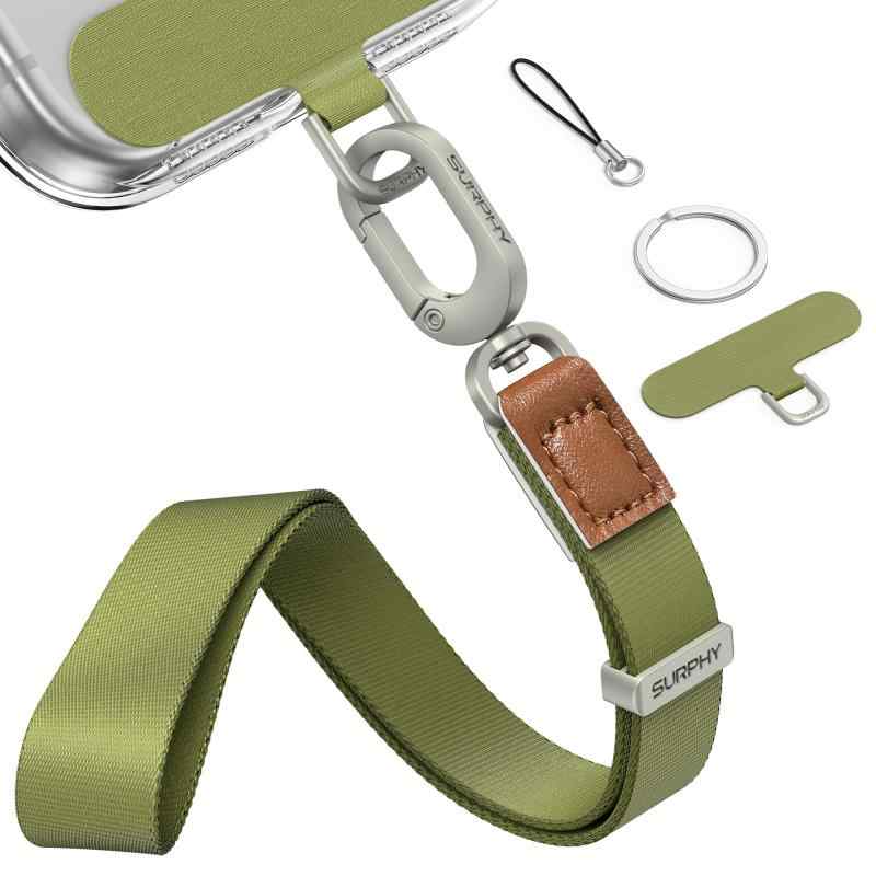  スマホストラップ 手首，携帯ストラップ 長さ調整可能 幅は約1.4cm スマホ ストラップホルダー付き リストストラップ ハンドストラップ スマホ/カメラ/USBメモリ/鍵マスコット/キーな