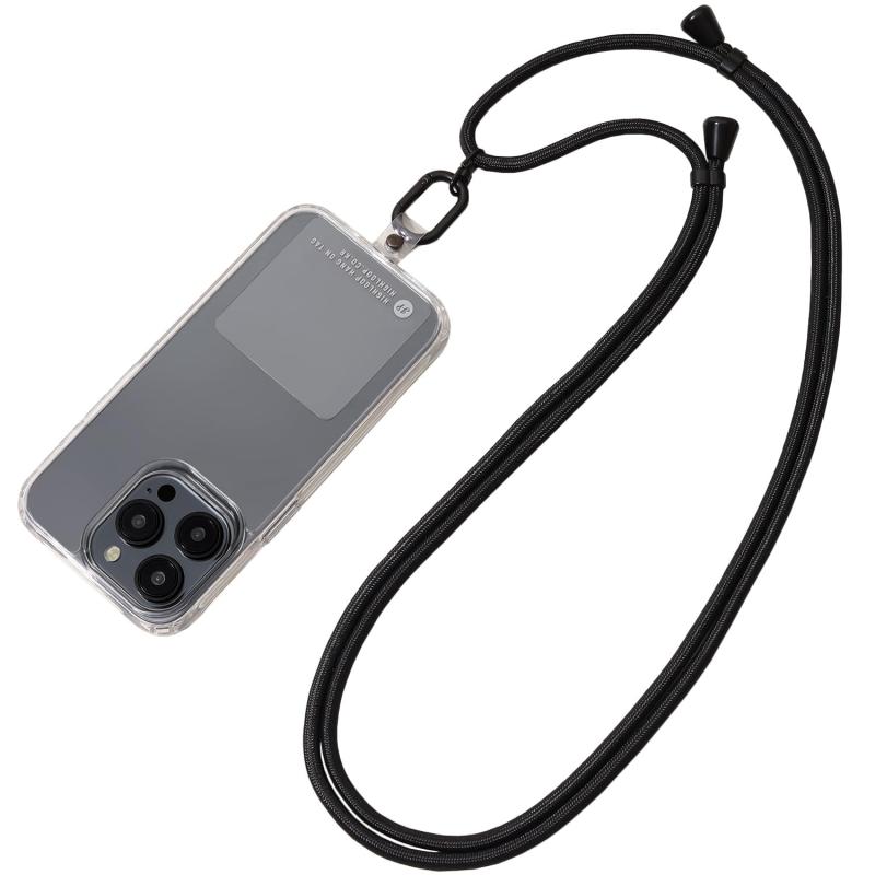  スマートフォンストラップ、ネックストラップ、ショルダーストラップ、クロスボディ·ハンギング、2 タグパッチ、 ワイヤレス充電サポート、360°回転、耐久性、紛失防止、落下防