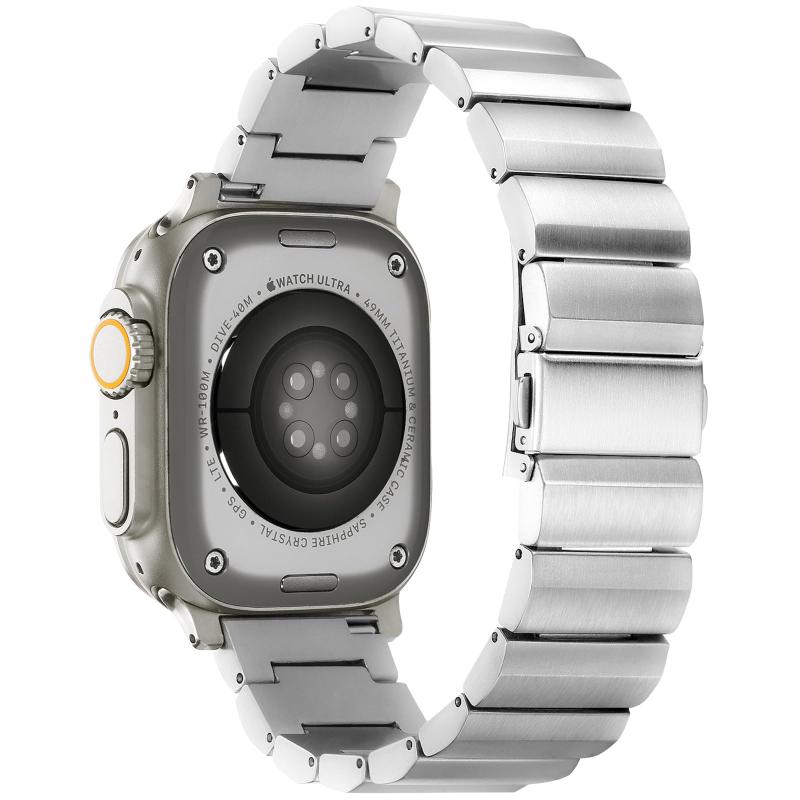 GYOKUYU「高級チタン金属」コンパチブルApple Watch Ultra/Ultra 2 49mm/10 46mm バンド チタン アップルウォッチ ウルトラ 交換バンド チタニウム金属 調節可能 軽量 金属ベルト ビジネス風 高級 交換用