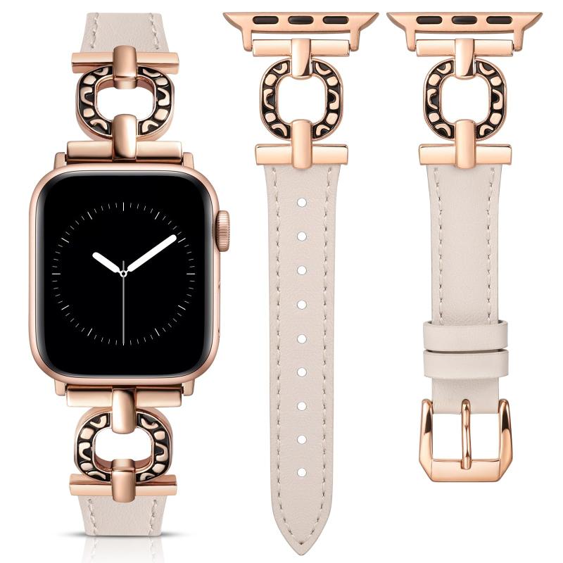 コンパチブル Apple Watch バンド アップルウォッチベルト レザー 交換ベルト 本革 長さ調整可能 おしゃれ 可愛いアップルウォッチバンド 女性 38mm 40mm 41mm 42mm 44mm 45mm 46mm 49mm AppleWatc