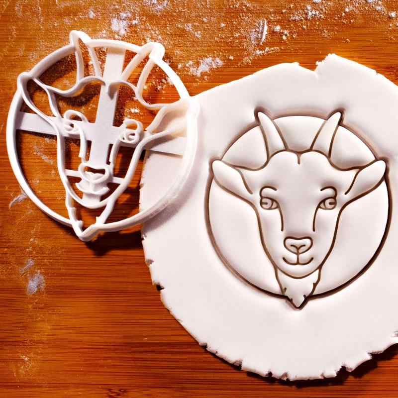 BAKERLOGY ヤギの頭 クッキー型 | 焼き菓子やクラフトに使える繊細なビスケットカ...
