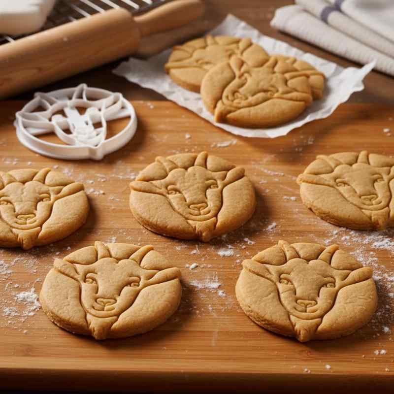BAKERLOGY ヤギの頭 クッキー型 | 焼き菓子やクラフトに使える繊細なビスケットカ...