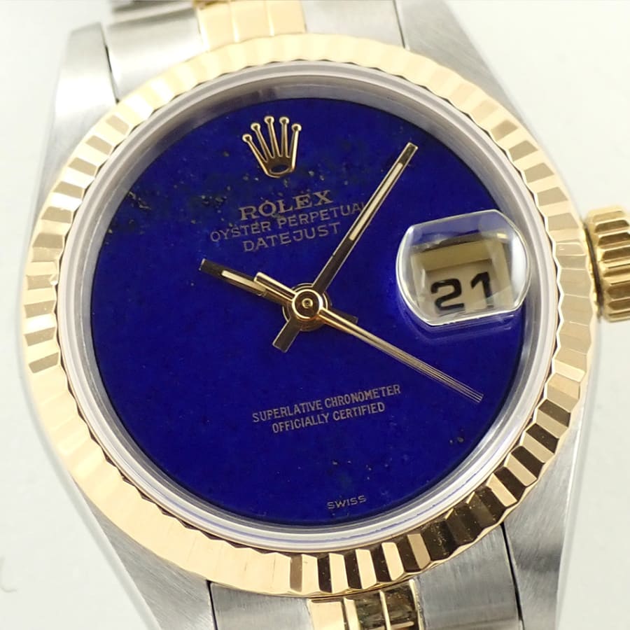 ロレックス デイトジャスト Ref.69173 SS/YG ラピスラズリ文字盤 【美品】【腕時計】【送料無料】