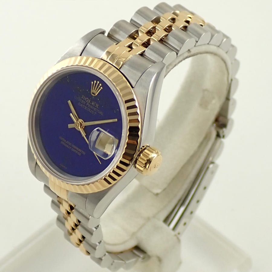 ロレックス デイトジャスト Ref.69173 SS/YG ラピスラズリ文字盤 【美品】【腕時計】【送料無料】