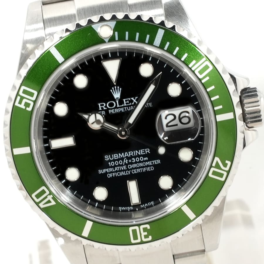 ロレックス サブマリーナー デイト Ref.16610LV SS ブラック文字盤 【中古】【腕時計】【送料無料】