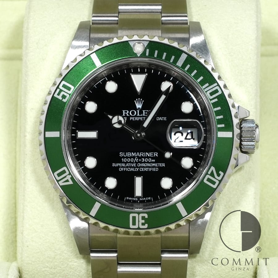 ロレックス サブマリーナー デイト Ref.16610LV SS ブラック文字盤 【美中古】【腕時計 ...