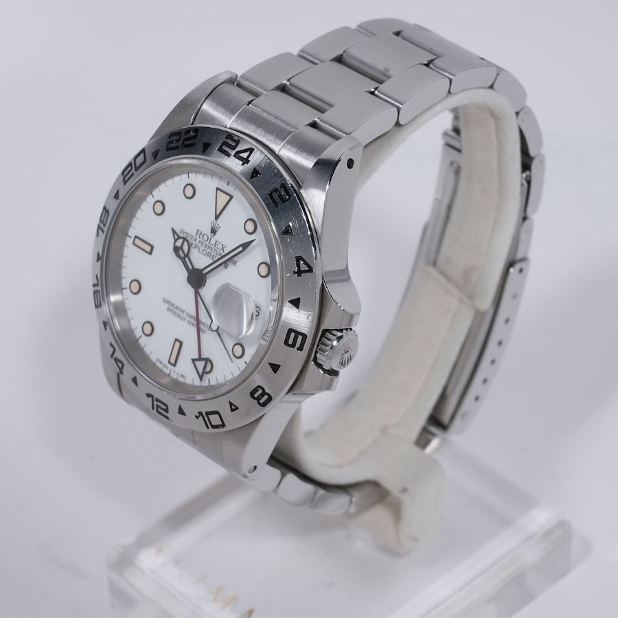 ロレックス エクスプローラーII Ref.16550 SS ホワイト文字盤 セミヴィンテージ 【中古】【腕時計】【送料無料】
