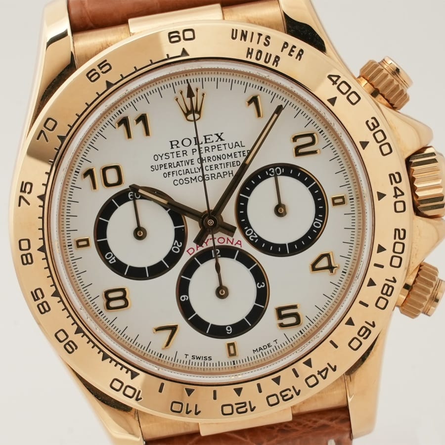 ロレックス デイトナ エルプリメロ Ref.16518 18KYG ホワイト文字盤 【中古】【腕時計】【送料無料】