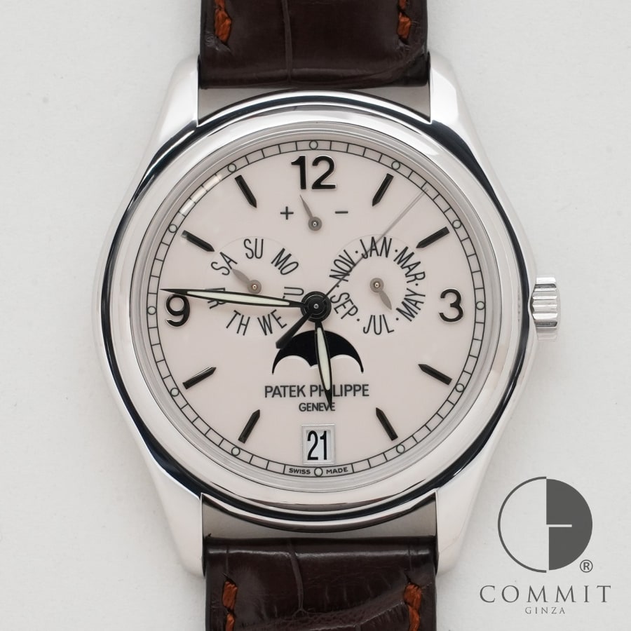 パテックフィリップ アニュアルカレンダー ムーンフェイズ Ref.5146G-001 18KWG ア ...
