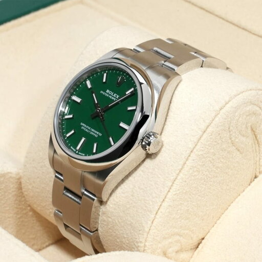ロレックス オイスターパーペチュアル31 Ref.277200 SS グリーン文字盤 【未使用】【腕時計】【送料無料】