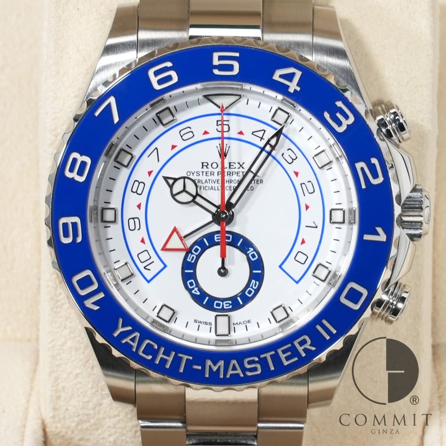 ロレックス ヨットマスター II Ref.116680 SS ホワイト文字盤 【中古】【腕時計】【送料無料】