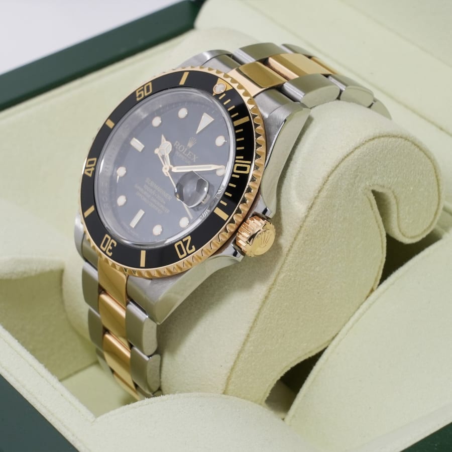ロレックス サブマリーナー デイト Ref.16613LN SS/YG ブラック文字盤 【中古】【腕時計】【送料無料】