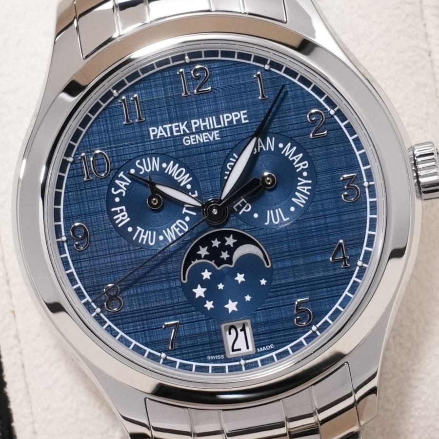 パテックフィリップ アニュアルカレンダー ムーンフェイズ Ref.4947/1A-001 ステンレススチール ブルー文字盤 【未使用】【腕時計】【送料無料】