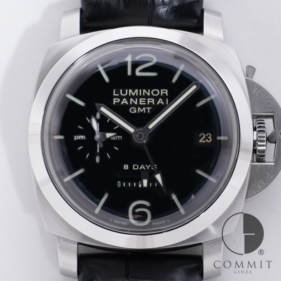 パネライ ルミノール 1950 8DAYS GMT Ref.PAM00233 ステンレススチール ブ ...