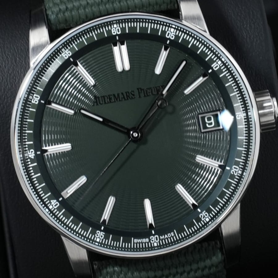 オーデマピゲ CODE 11.59 バイ オーデマ ピゲ Ref.15210ST.OO.A056KB.01 ステンレススチール グリーン文字盤 【美品】【腕時計】【送料無料】